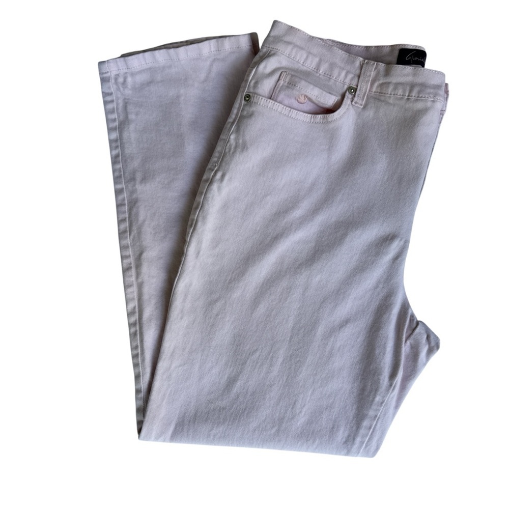 Gloria Vanderbilt Light Pink Straight Leg Jeans - Picture 3 of 9